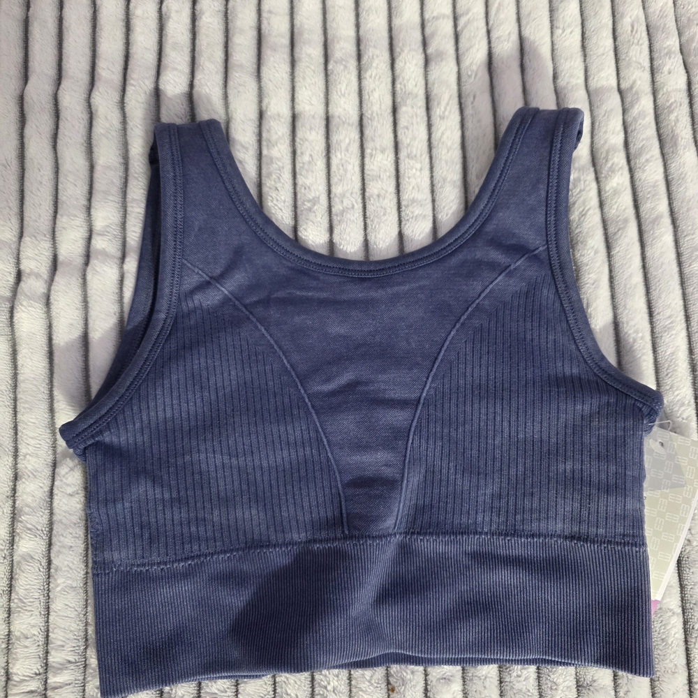 Active USA Navy Ribbed Top